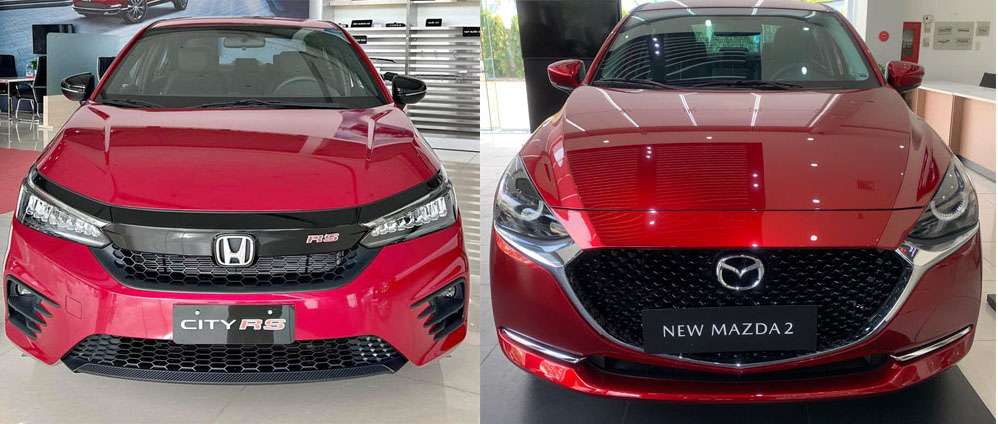  Compara Honda City RS 2023 con Mazda 2 Premium 2023 - Honda Cars